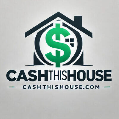 cashthishouse.com logo | a house with money sign inside with cash this house banding underneath